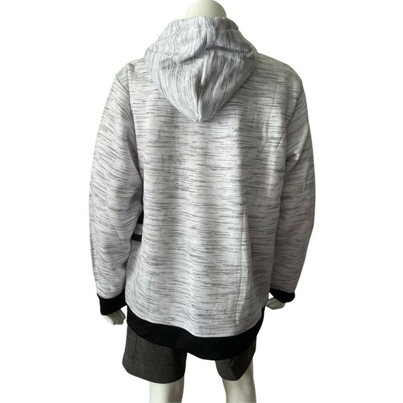 🔧Men’s hoodie Big Tall Size 4XL STEVE’S JEANS White Fleece kangaroo Pockets - Picture 4 of 11